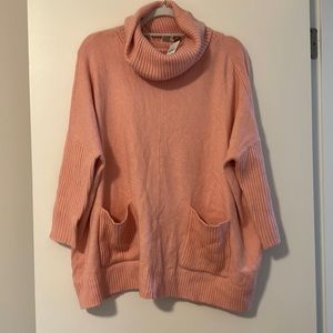 The Loft pink turtleneck
